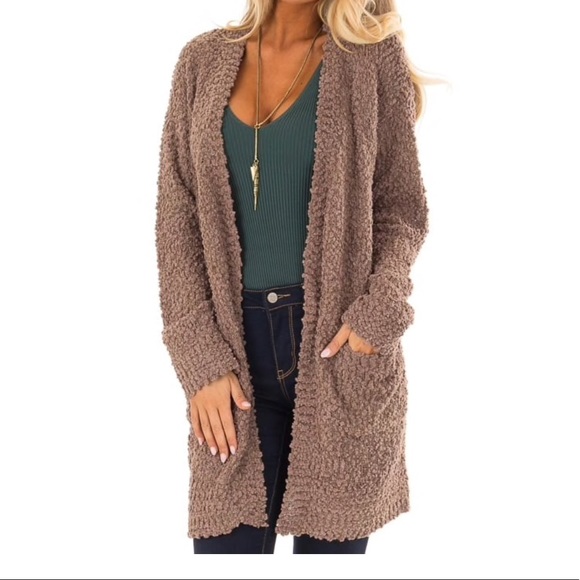 SALE❣️Coffee Oversized Soft Cardigan - Picture 4 of 8